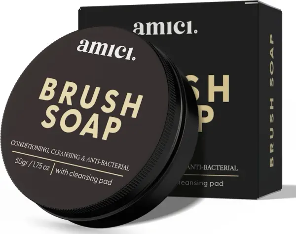 Amici brush soap with cleaning pad