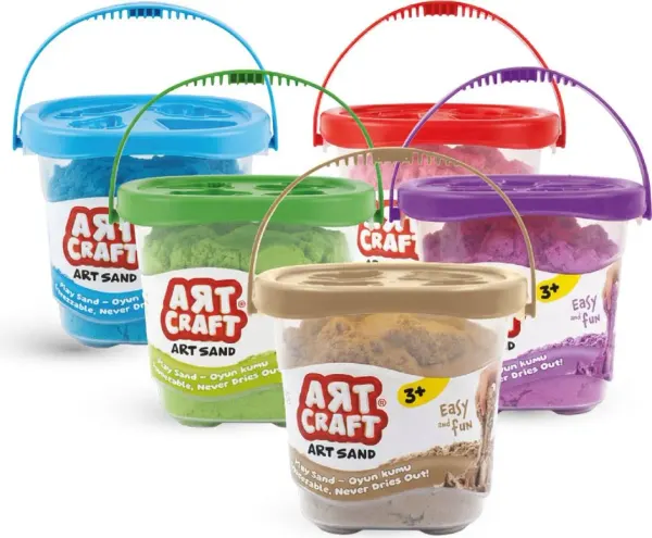 Art Craft play sand set, 500 g, 5 colours