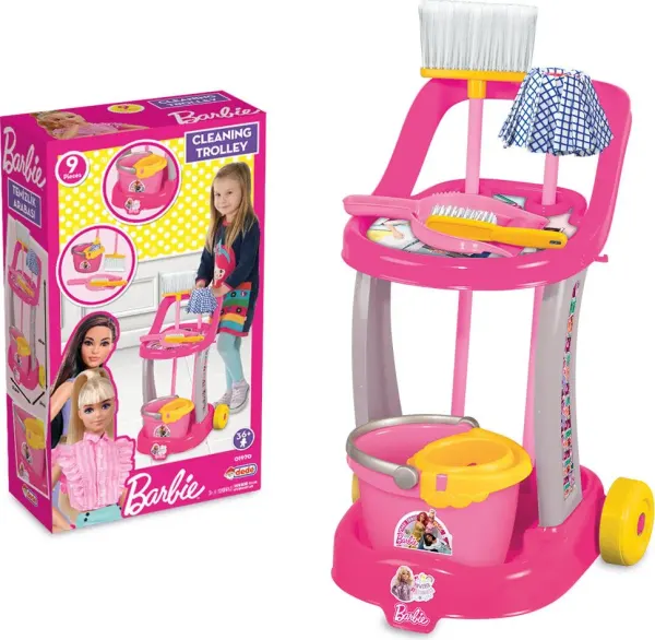 Barbie cleaning cart