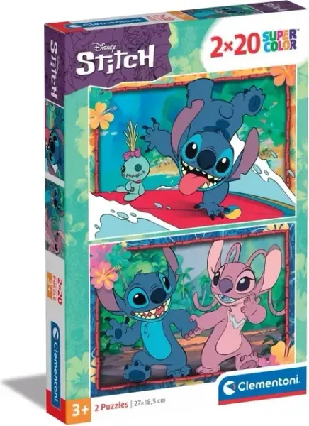 Clementoni Disney Stitch puzzle, 2 x 20 pieces