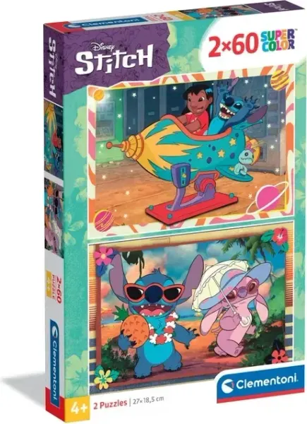 Clementoni Stitch puzzle, 2 x 60 pieces