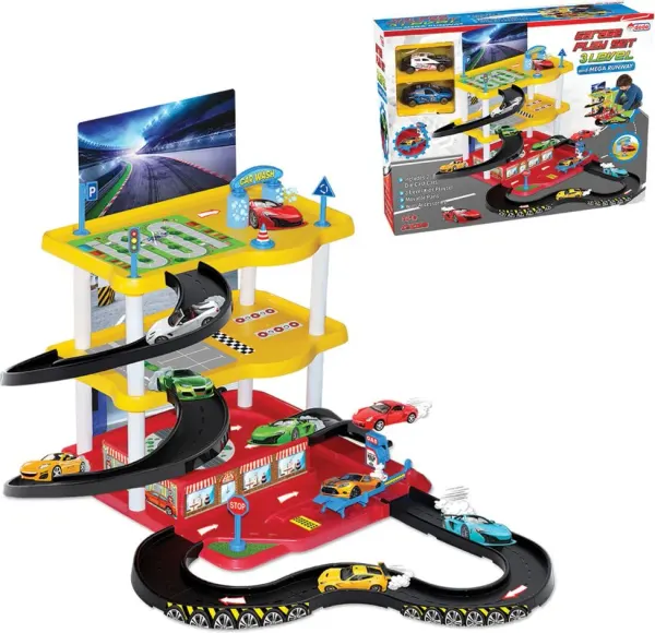 Dede 3-level garage playset