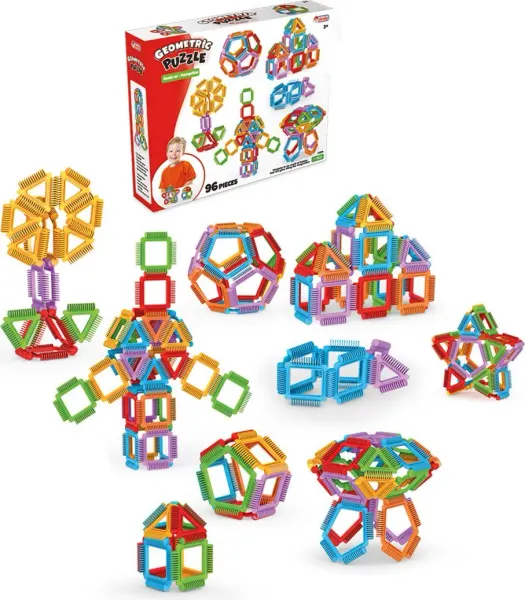 Dede geometric puzzle, 64 pieces