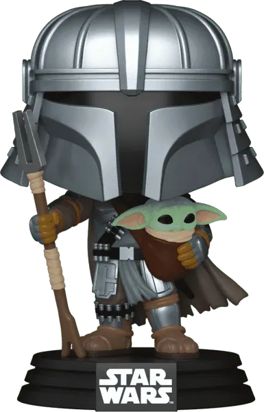 Funko Pop! Star Wars Mandalorian with Grogu, convention exclusive