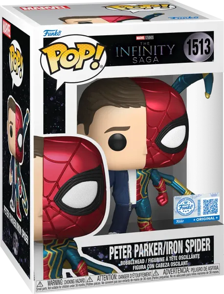Funko Pop! Marvel split, Spider-Man / Peter