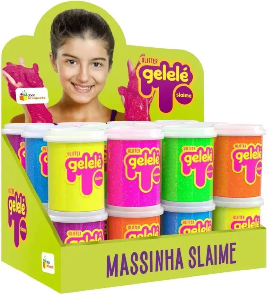 Gelele slime tub 152 g, glitter