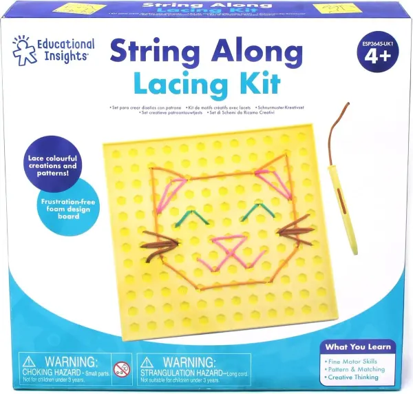 Learning Resources String-Along lacing kit & pattern cards