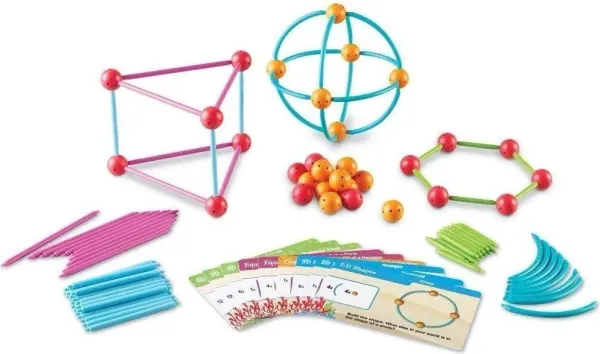 Learning Resources Dive into Shapes! A Sea & Build Geometry set