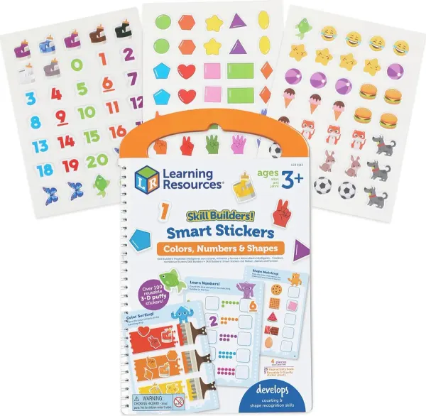 Learning Resources Skill Builders smart stickers, numbers & shapes