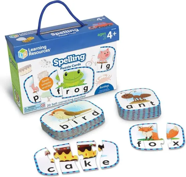 Learning Resources spelling puzzle cards