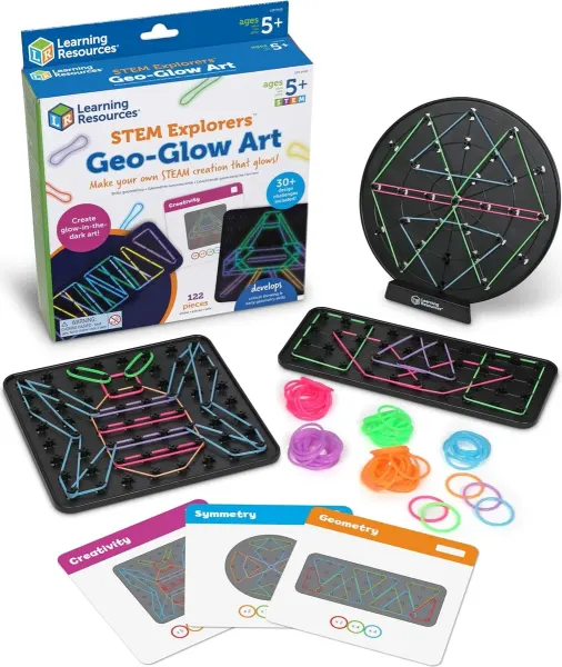 Learning Resources STEM Explorers Geo Glow Boards
