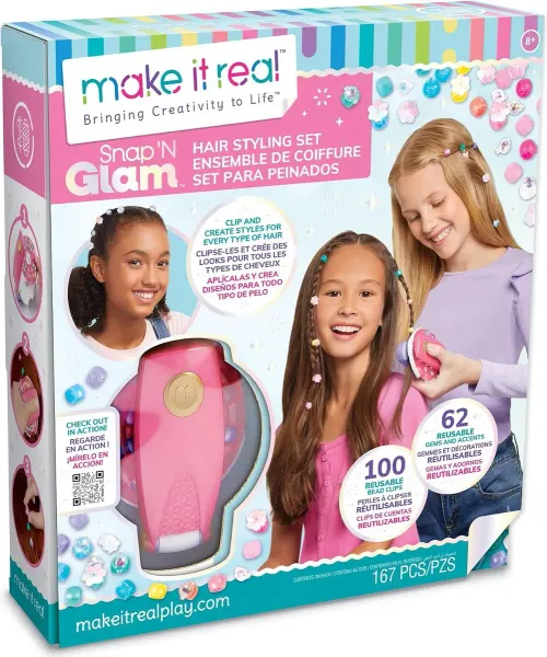 Make It Real Snap N Glam hair styling set