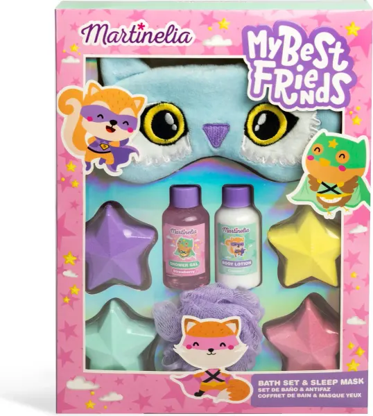 Martinelia My Best Friends bath and eye mask set, assorted