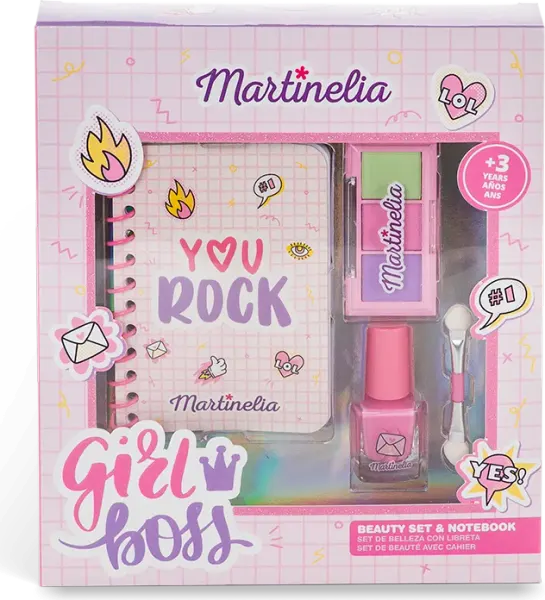 Martinelia Super Girl beauty set and notebook