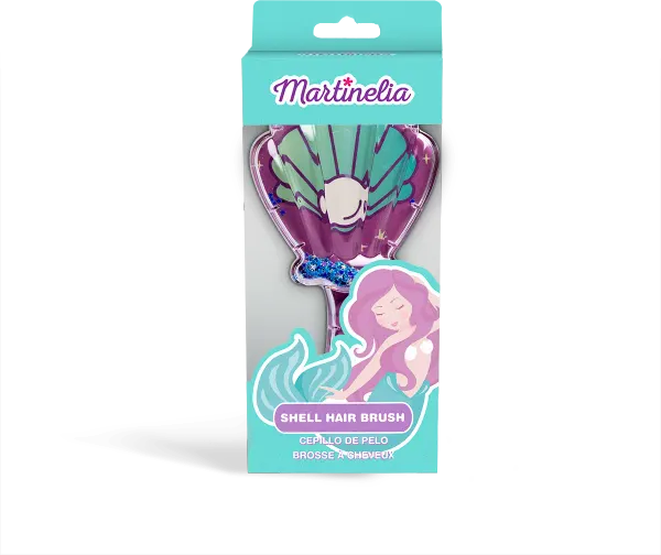 Martinelia mermaid shell hair brush