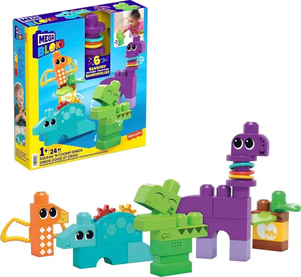 Mega Bloks dinosaurs with sound and movement