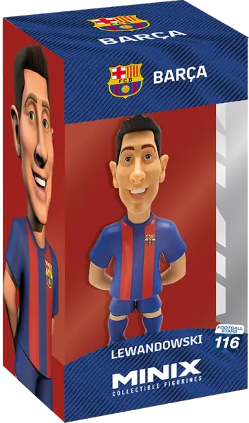 Minix Lewandowski 12 cm figure, FC Barcelona