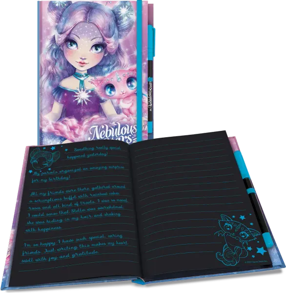 Nebulous Stars Deluxe black notebook, assorted
