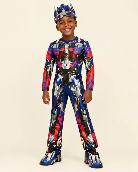 Blue superhero costume