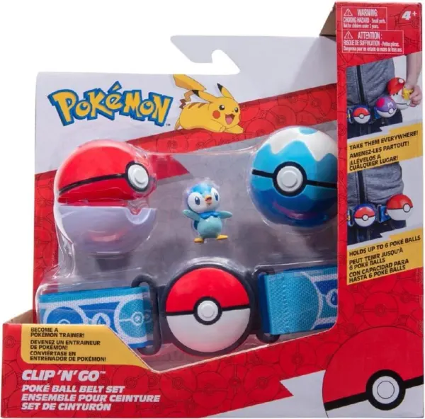 Pokémon Clip 'N' Go Poké Ball belt and figure set, series 16, assorted