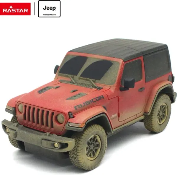 Rastar remote control Jeep Wrangler Rubicon muddy version 1:24, red