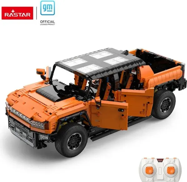 Rastar remote control Hummer EV 1:10 brick-built car, red