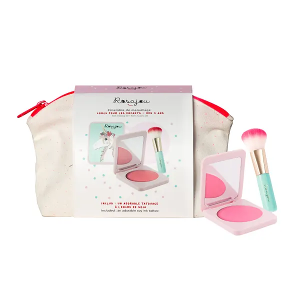 Rosajou make-up kit in a cotton pouch