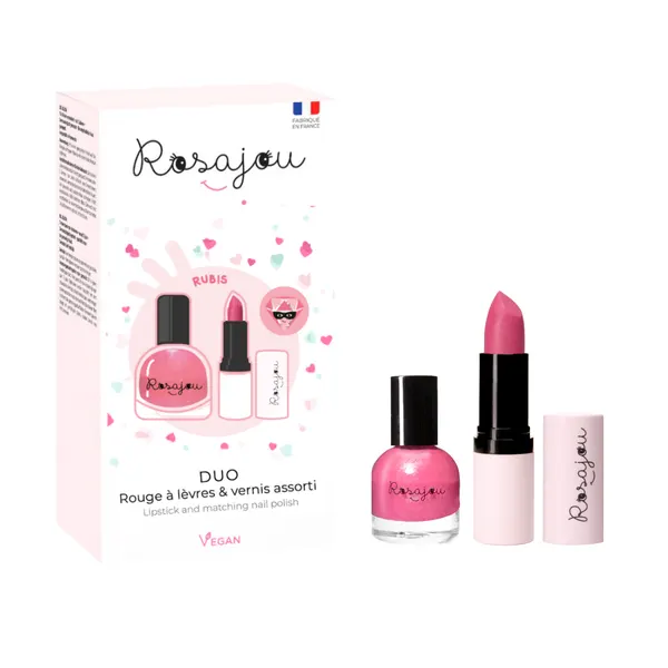 Rosajou lipstick and nail polish duo