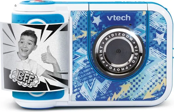 VTech KidiZoom PrintCam instant print camera, blue