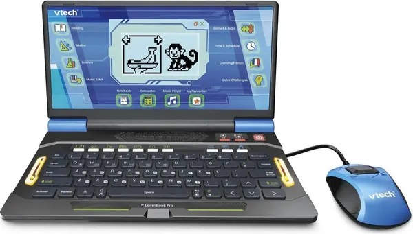 VTech LearnBook Pro kids' learning laptop, blue